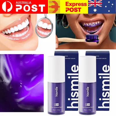 $11.75 • Buy 1/2/3PCS Hismile V34 Colour Corrector Teeth Whitening Tooth Stain Removal 30ml
