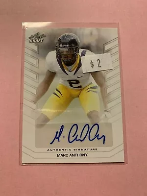 A1174 - 2013 Leaf Draft Autographs #BAMA1 Marc Anthony • $3.95