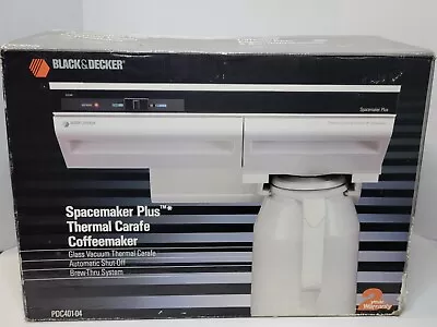 Vintage Black & Decker Spacemaker Coffee Maker 1988 PDC401-04 With Original Box  • $127.58