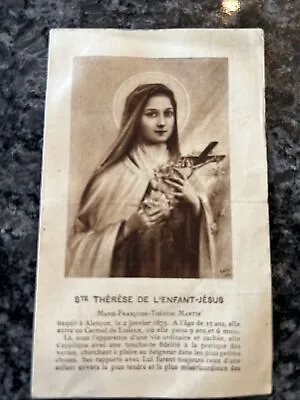 Vintage Catholic HOLY CARD - Funeral - Prayers INFANT   From 1873 • $2