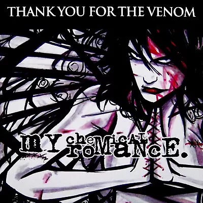 MY CHEMICAL ROMANCE Thank You For The Venom BANNER 2x2 Ft Fabric Poster Flag Art • $19.95
