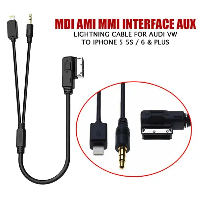 For Audi VW Car Media-In Audio Music USB Interface AMI MMI MDI AUX Adapter Cable • $10.90