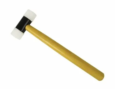Nylon Hammer 1-1/4  Face W/ Wooden Handle Jewelry Making Metal Forming Mallet • $9.95