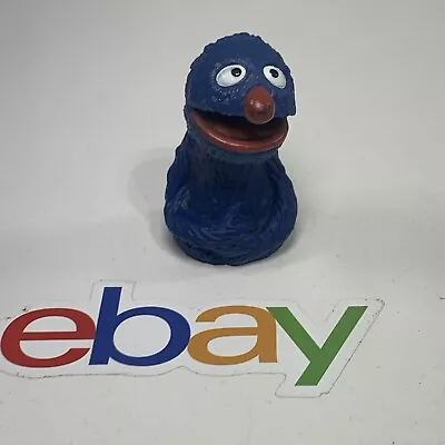 VTG Sesame Street Grover Plastic Rubber Finger Puppet 2 1/2  Tall GOOD CONDITION • $7.95