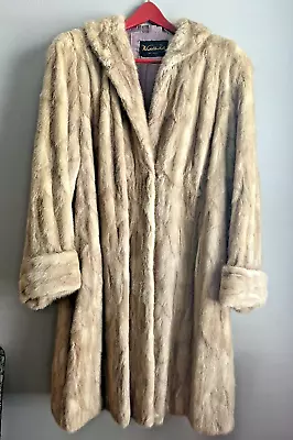 Womens 50's Vintage Fur Coat Small/Medium Hook Closure Golden Rule St.Paul • $19.99