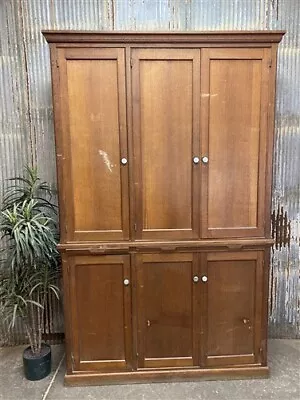 Vintage French Kitchen Pantry Cabinet Store Counter Storage Display Cabinet A • $2885