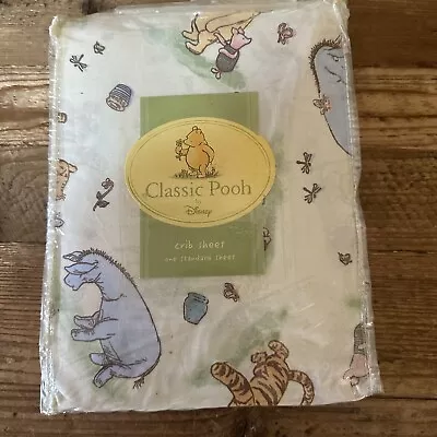 Classic Pooh By Disney Fitted Crib Sheet 2007 NIP • $22.50