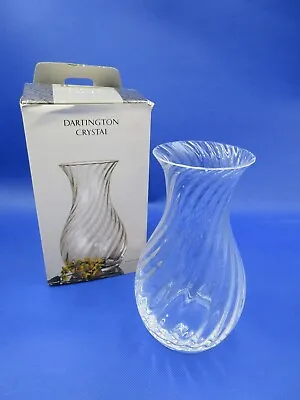 £4.99 • Buy Dartington Crystal Glass - Va402 Small Ripple Roman Vase