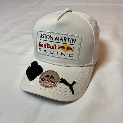 White MAX VERSTAPPEN F1 33 Puma SnapBack Hat Aston Martin Formula 1 One Red Bull • $34.95