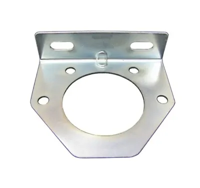 Pollak 11-771 7-Way Socket Trailer Connector Mounting Bracket Silver Zinc Coated • $17.63