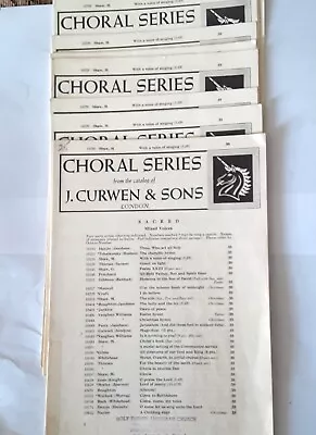 11 Copies Vintage With A Voice Of Singing Choral Series J. Curwen & Sons • $12