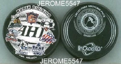 Ahl 2005 North Division  7 Team Logo Puck Marlies Moose Crunch Barons #8l • $14.99