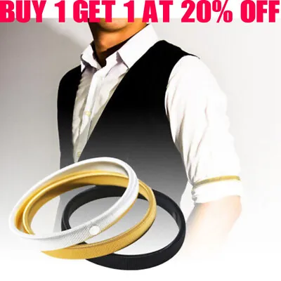 1 Piece Men Ladies Shirt Sleeve Holder Metal Arm Band Elasticated Wristband ~ • £3