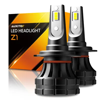 2x H7 LED Headlight High Low Beam Bulb Kit 6000K White 200W 420000LM Fog Light • $23.59