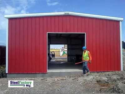 Steel Factory Mfg 30x50x10 Auto Body Garage Workshop Storage Metal Building Kit • $20999