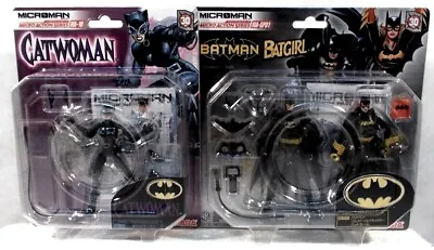 Microman Batman & Batgirl And Catwoman With Whip MA-SP01 & MA-1 By Takara Japan • $34.99