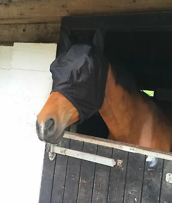 New Shetland/horse/cob/pony Mesh Fly Mask Hood With Ears  Best Seller Bargain • £6.99
