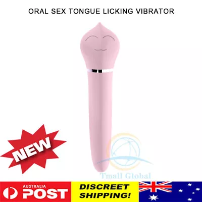 Tongue Licking Vibrator 12 Speed Vibrating Clitoris Stimulator Massager Sex Toys • $35.95