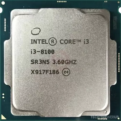 Intel Core I3 8100 - 3.60GHz BX80684I38100 Processor • $59.99