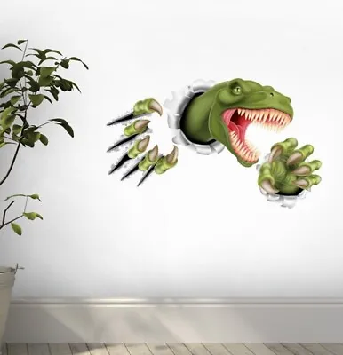 T-Rex 🦖 3D Graphic Wall Decal Sticker Peel And Stick Big! • $15