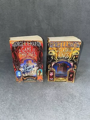 George R.R. Martin’s A Game Of Thrones 1998 & A Clash Of Kings 1999 1st Ed. RARE • £24.99