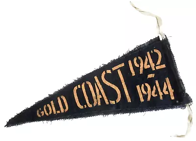 Vintage WWll 8th Air Depot Group Souvenir Pennant-Gold Coast-British W. Africa • $14.99