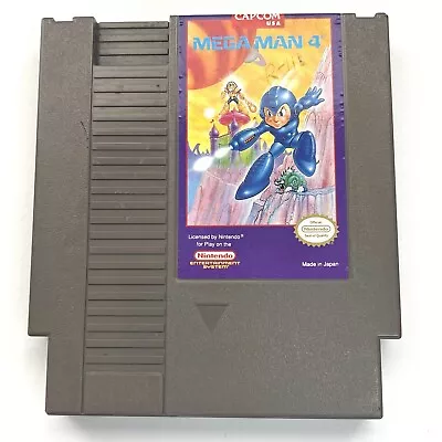 Mega Man 4 Authentic NES (Nintendo Entertainment System 1991) Tested & Working • $43