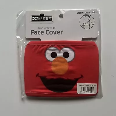 Elmo Sesame Street Bioworld Adult Adjustable Face Cover Red Mask (1) • $5.97