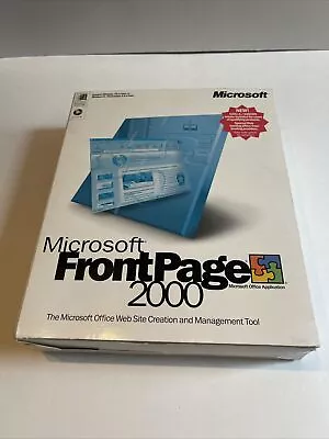 Microsoft FrontPage 2000CD-ROM/Windows 95 98 NT 2000*BRAND NEW SEALED-VINTAGE • $39.99