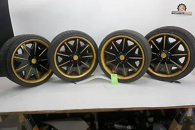 89-94 Nissan Skyline GT-R R32 OEM Tire & Rim Wheels Set Gold 265/30ZR19 93Y 1125 • $880