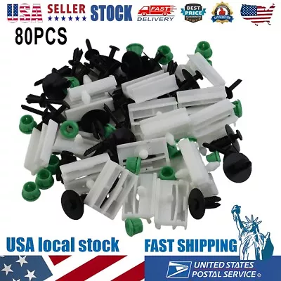 80x For E36 Side Sill Skirt Trim Clips Grommets Fastener Replacement-Clip • $13.21