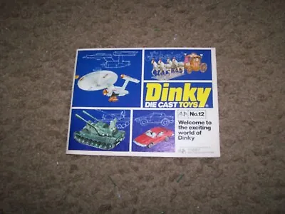 1976 Dinky Die Cast Toy Catalogue No. 12 (Star Trek Space 1999 Thunderbirds) • $25