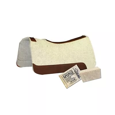 5 Star Equine Horse Saddle Pad - 7/8  Thick Western Contoured Natural Pad - T... • $394.64