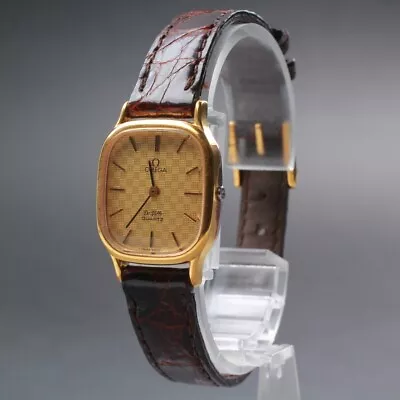 ▶[EXC+5] Vintage Omega DeVille Cal. 1351 Gold QZ Women's Watch From Japan T483 • $259.99