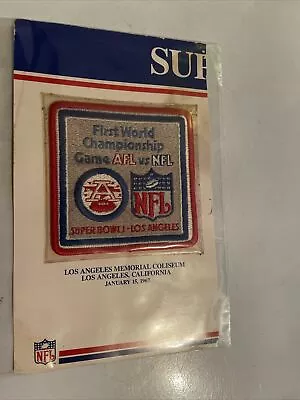 FIRST WORLD CHAMPIONSHIP GAME AFL Vs. NFL SUPER BOWL I ORIGINAL PATCH • $19.99