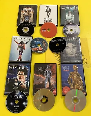 LOT OF 8 MICHAEL JACKSON DVD Documentary Films & Video Album COLLECTION • $29.99