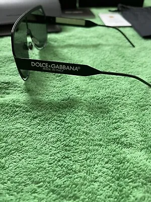 Dolce & Gabbana Mens Sunglasses Black / White DG2231 Pre Owned VGC With Box • $150