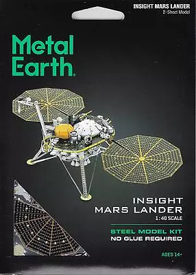 Fascinations Metal Earth InSight Mars Lander 3D Model Kit 1:40 Scale MMS193 • $12.95