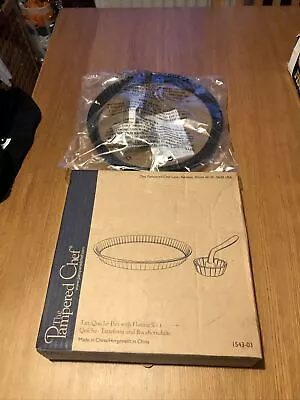 £19.99 • Buy Pampered Chef Tart Quiche Pan With Fluting Tool #1543 NEW IN BOX
