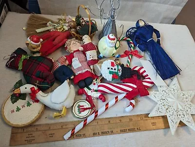 Vintage  Retro Christmas Ornaments Decor Crafting Figurines Crafts Rustic . • $10.99