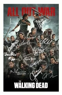 The Walking Dead Season 8 Cast Autograph Signed Photo Poster Print • £6.89