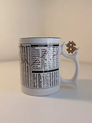 Barnes & Noble Spinner $ Mug Wall Street Coffee Cup Accountant FUN GIFT  • $16