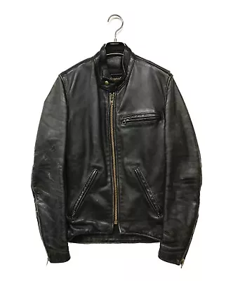 Vanson Riders Leather Single Jacket 34 US Size Black Men's • $319