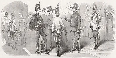 MILITARIA. Uniforms Austrian Troops In Lombardy 1859 Old Antique Print • £11.99