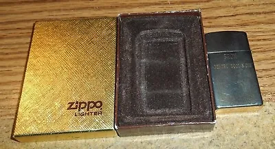Vintage Collectable 1976 ZIPPO SLIM GOLD PLATED LIGHTER/IN BOX • $135