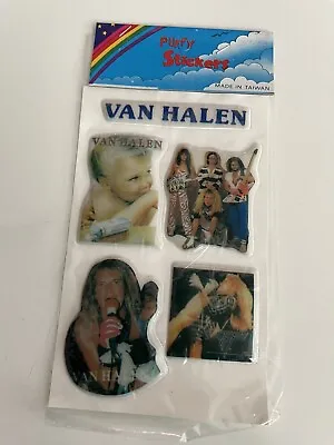VAN HALEN Puffy Stickers VINTAGE 80's Sealed  Music Sticker Puff Rock NIP • $6