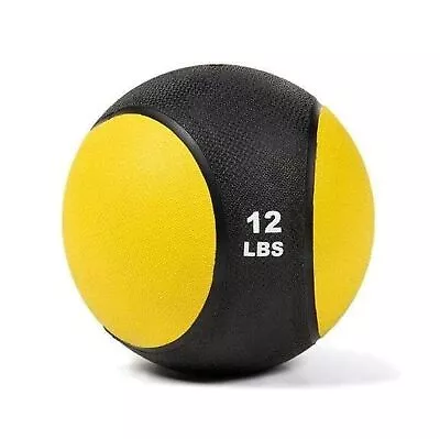 Titan Fitness Rubber Medicine Ball 12lbs Yellow / Black - Used • $34.95