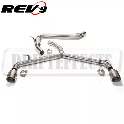 For VW Golf GTI MK6 2009-14 Turbo Rev9 Stainless Straight Pipe Cat-Back Exhaust • $385