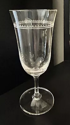 Wedgwood Vera Wang Grosgrain Crystal Glass Stem Water Goblet • $35