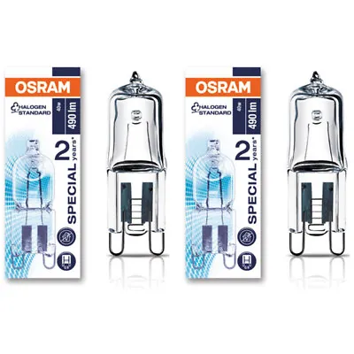 2x OSRAM Oven Halopin 40w G9 Halogen Capsule Bulb Cooker Microwave 66740 40 Watt • £8.31